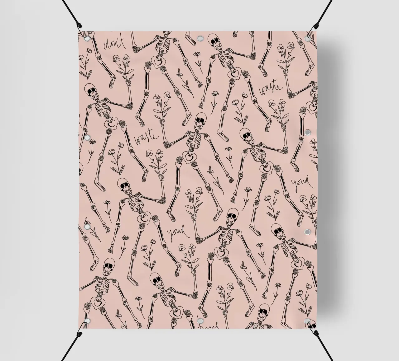 Don't Waste your Time telo in pvc da anisillustration