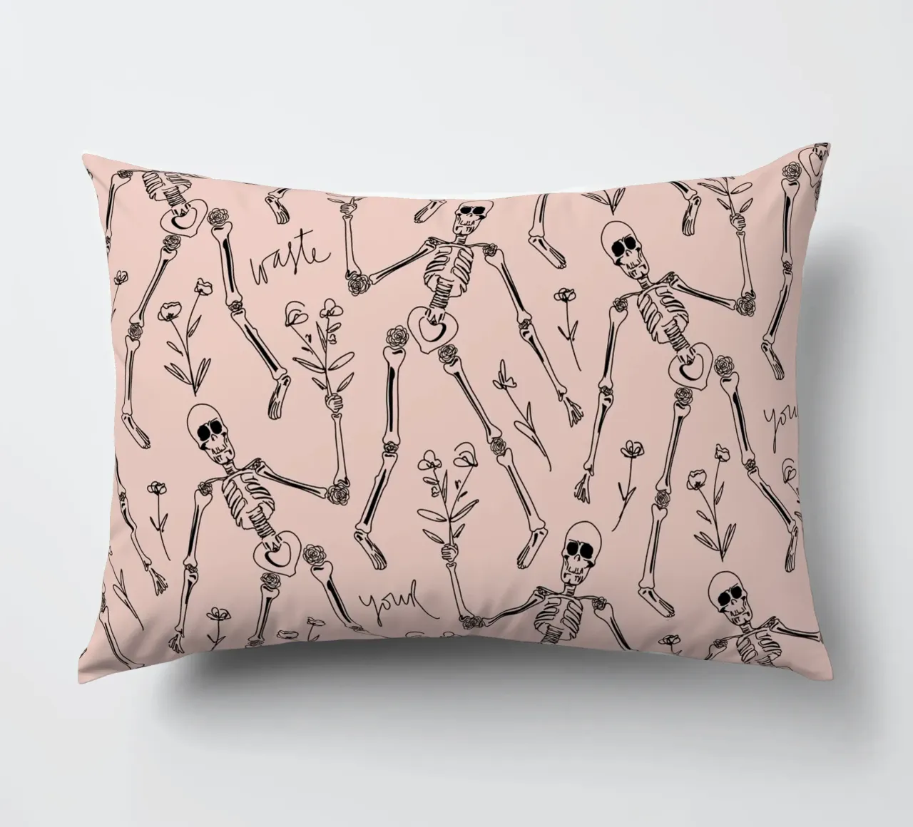 Don't Waste your Time cuscino da anisillustration