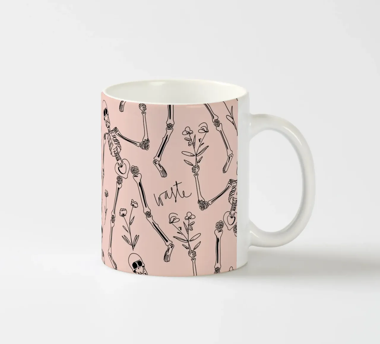 Don't Waste your Time tazza in ceramica da anisillustration