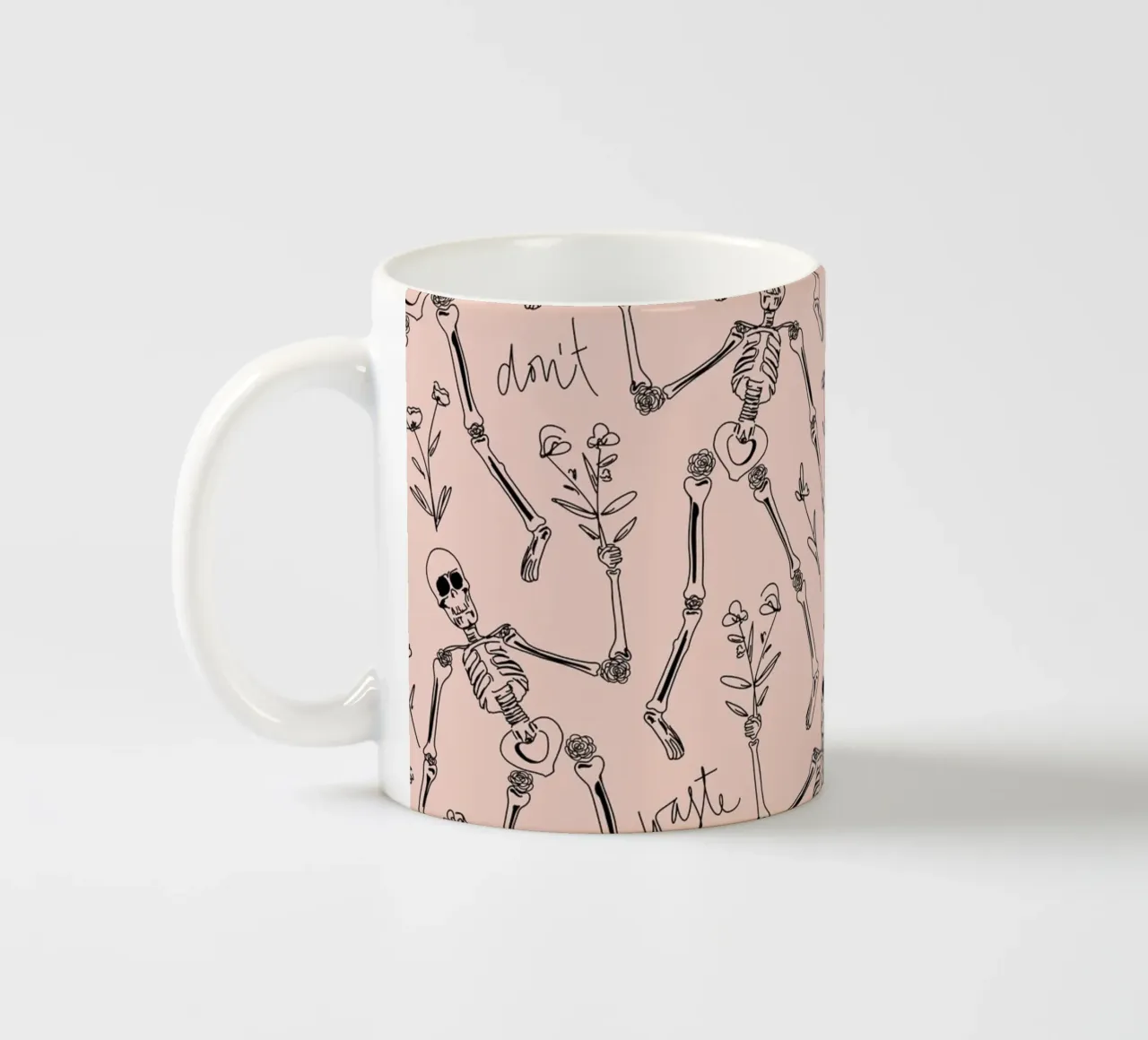 Don't Waste your Time tazza in ceramica da anisillustration