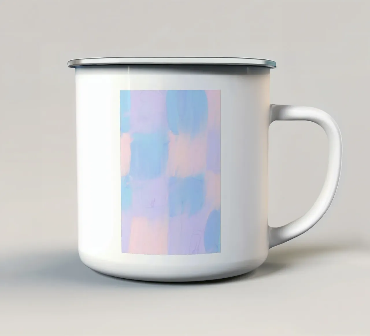 Pastel Squares tazza in smalto da treechild