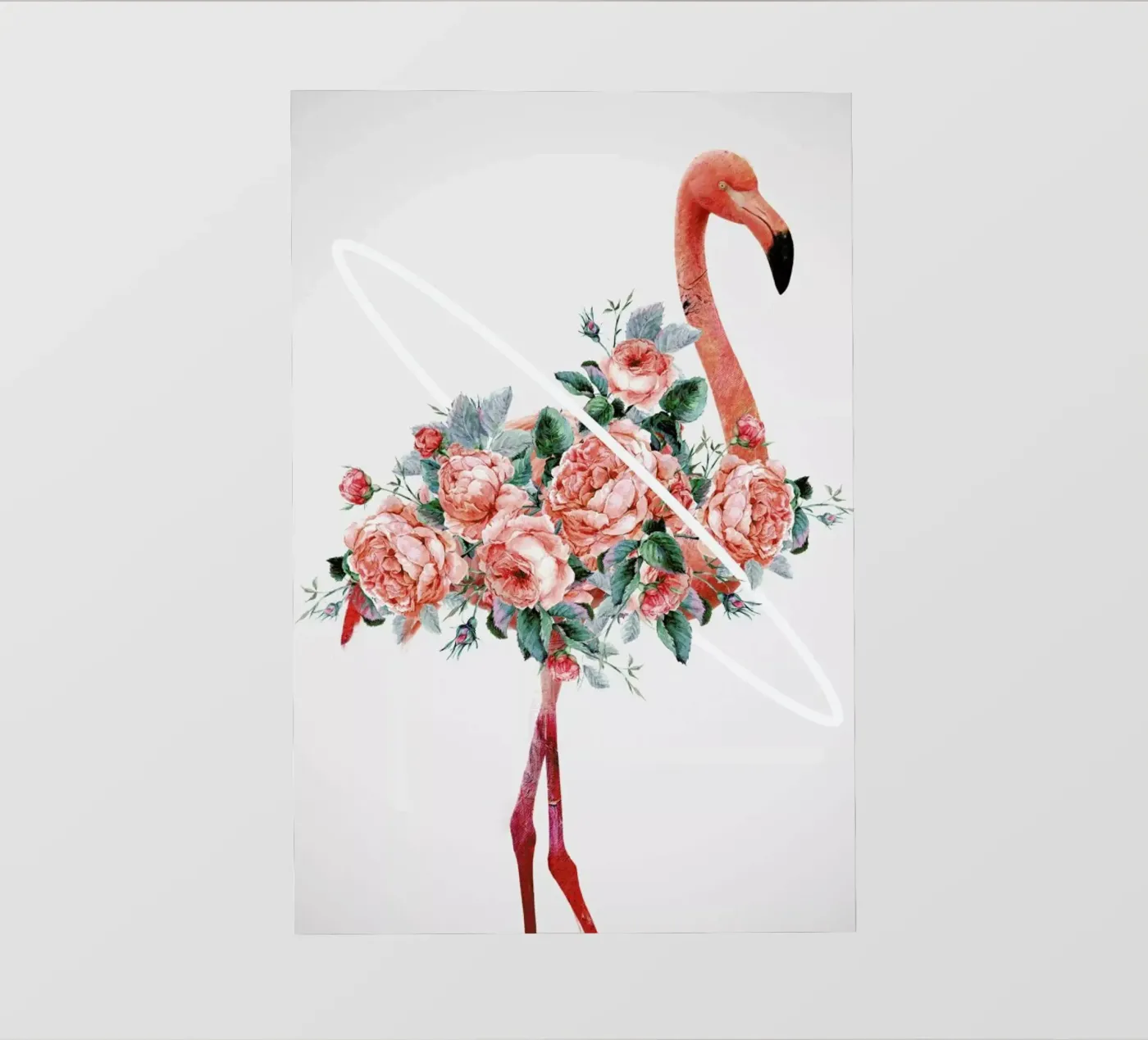 Flamingo backlit folie van Dániel Taylor