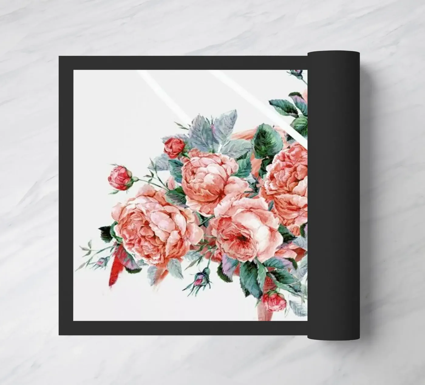 Flamingo doormat by Dániel Taylor