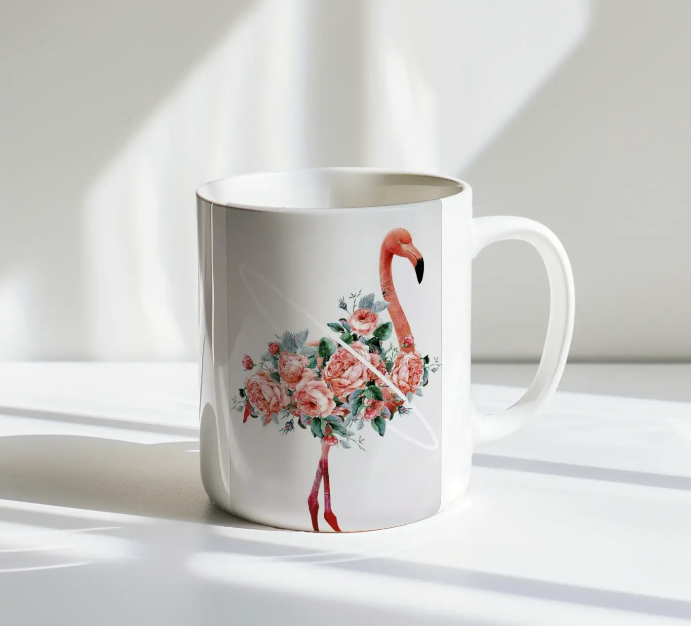 Flamingo ceramic mug by Dániel Taylor