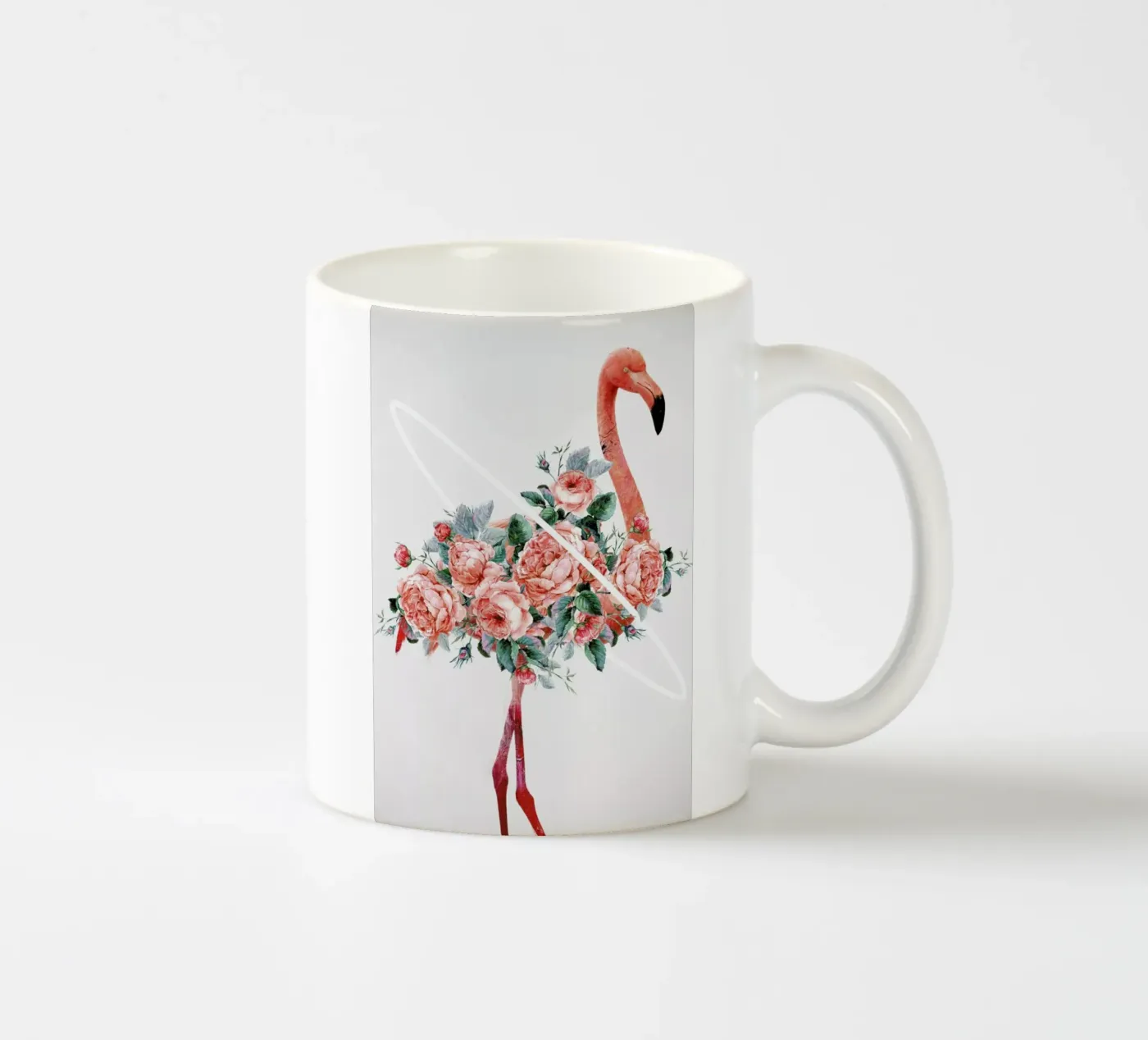 Flamingo ceramic mug by Dániel Taylor