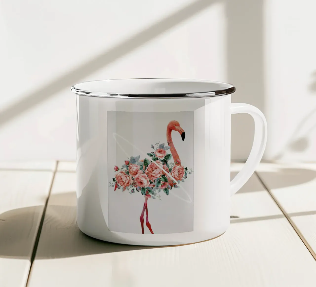 Flamingo tazza in smalto da Dániel Taylor
