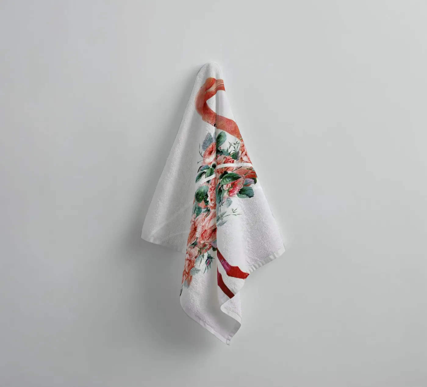Flamingo towel by Dániel Taylor