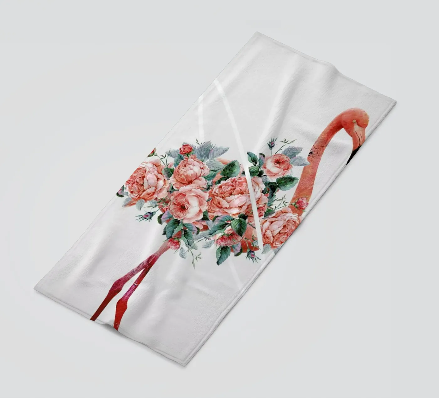 Flamingo beach towel by Dániel Taylor