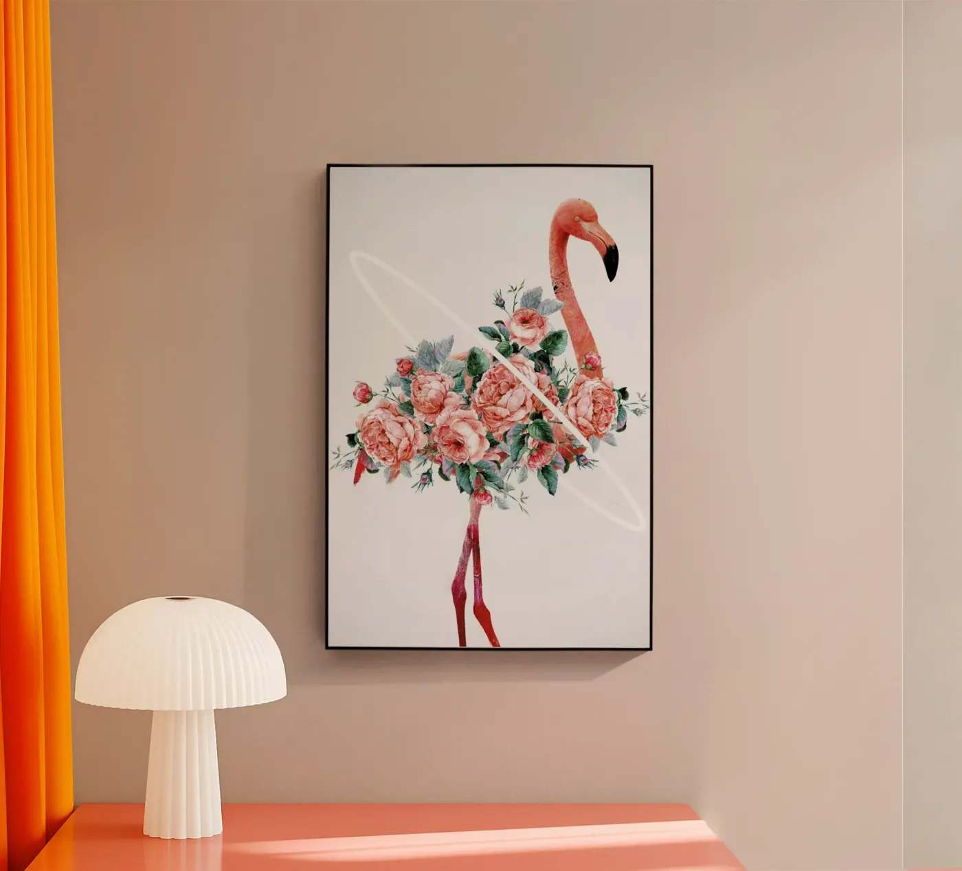 Flamingo plexiglas de Dániel Taylor
