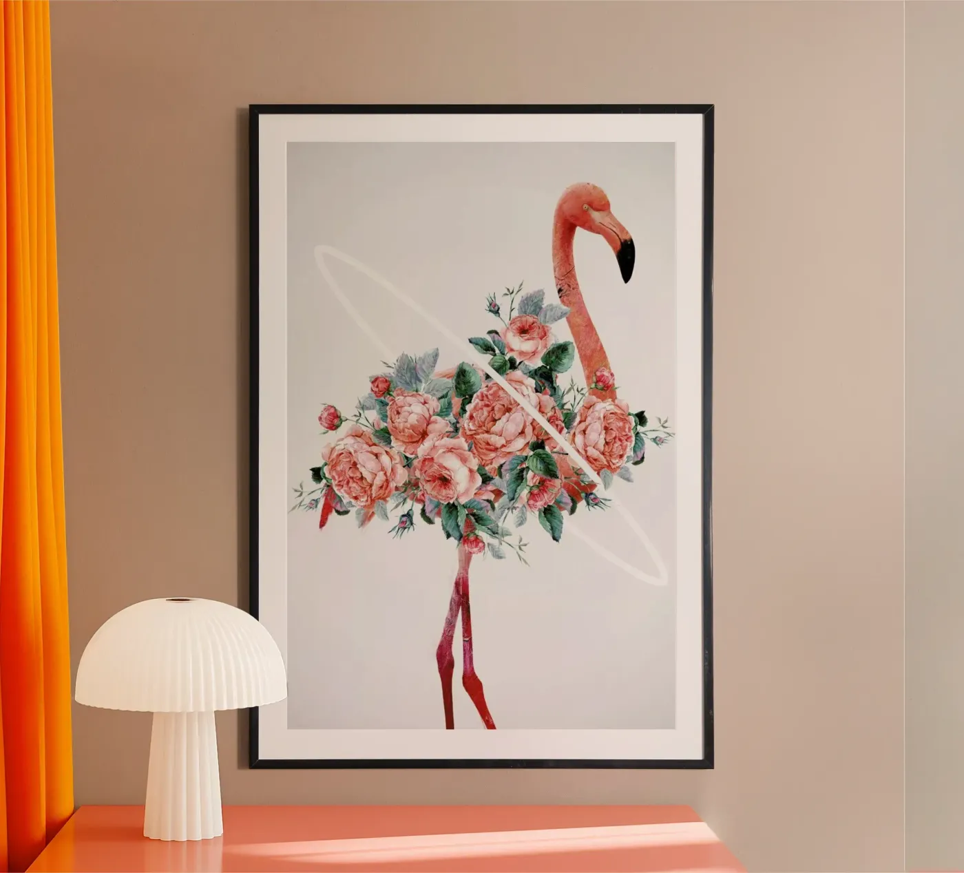 Flamingo poster van Dániel Taylor