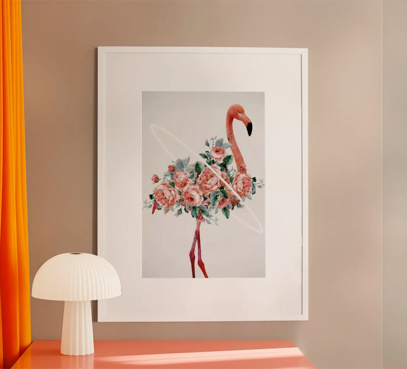 Flamingo poster van Dániel Taylor