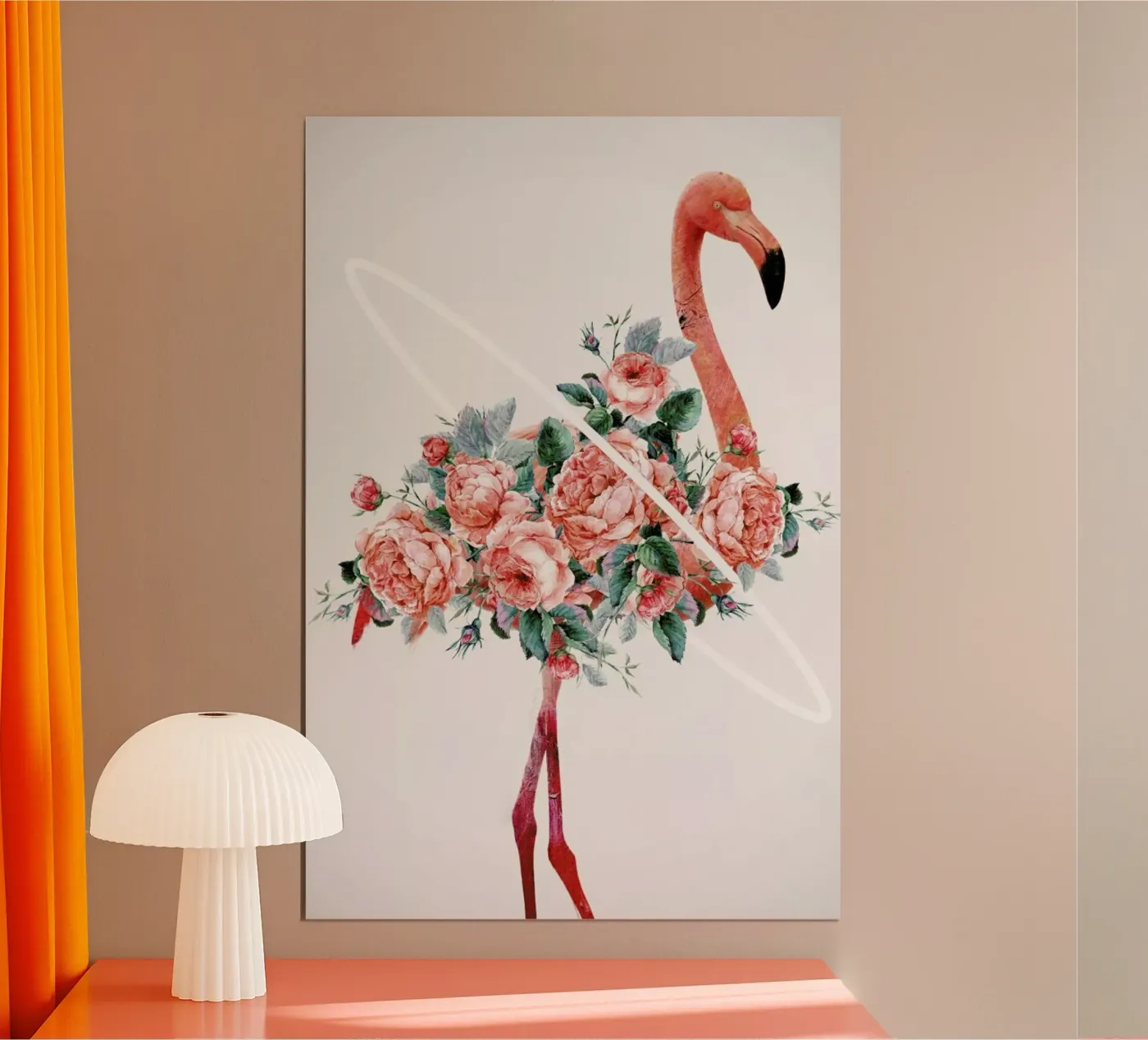Flamingo poster van Dániel Taylor