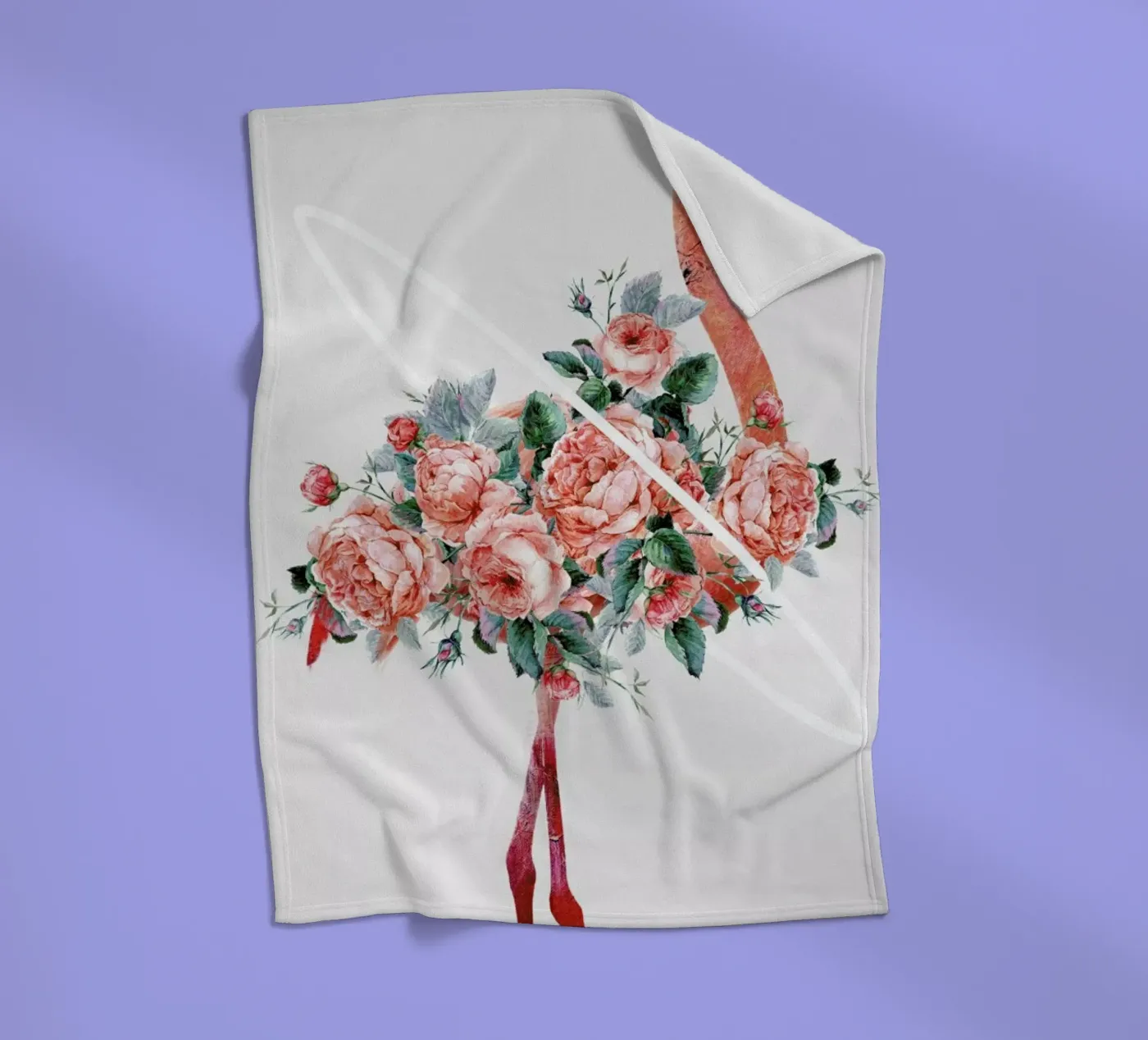 Flamingo Fleecedecke von Dániel Taylor