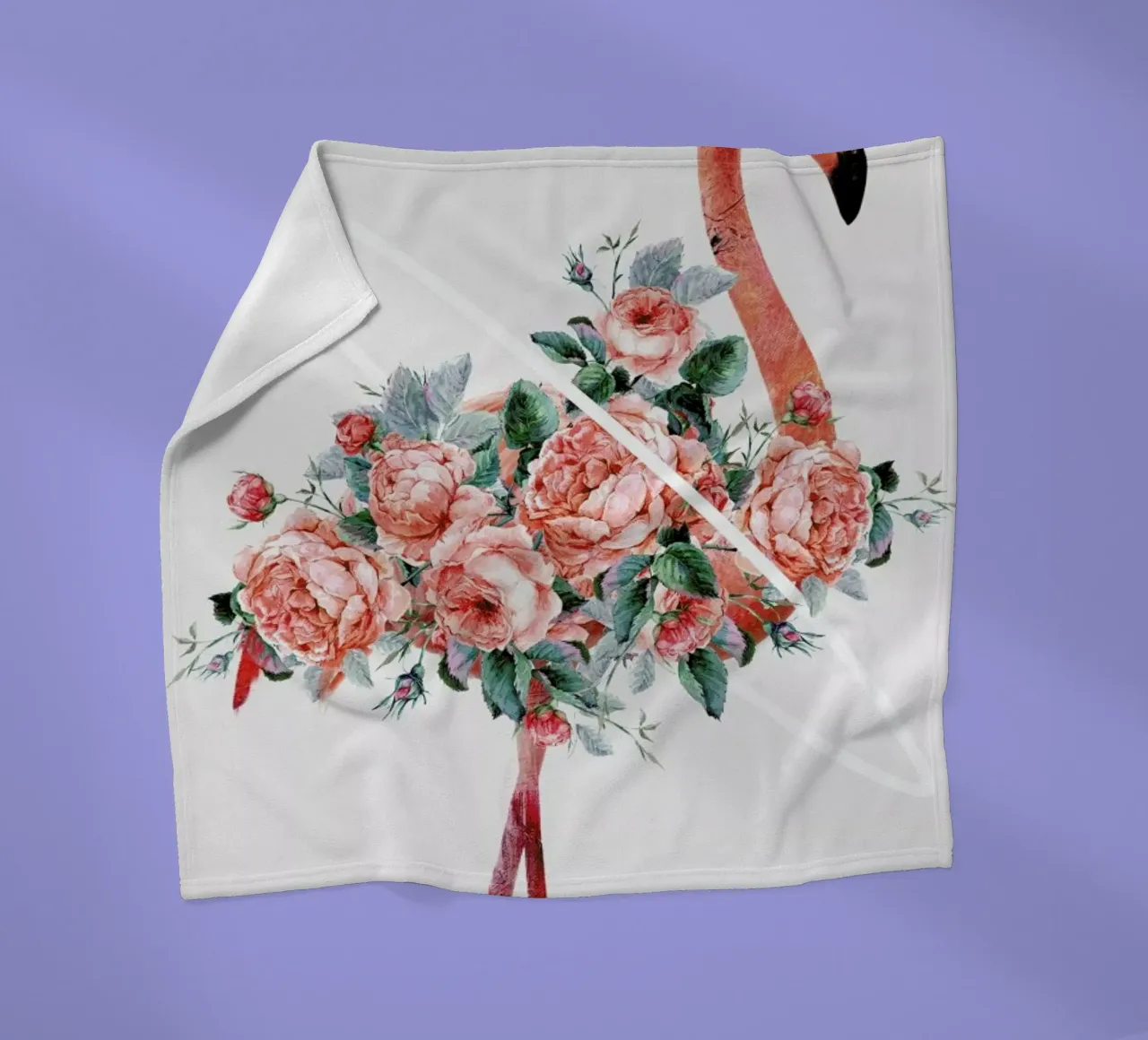 Flamingo Fleecedecke von Dániel Taylor