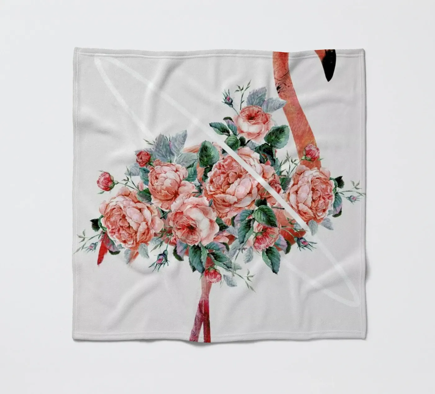 Flamingo fleece blanket by Dániel Taylor