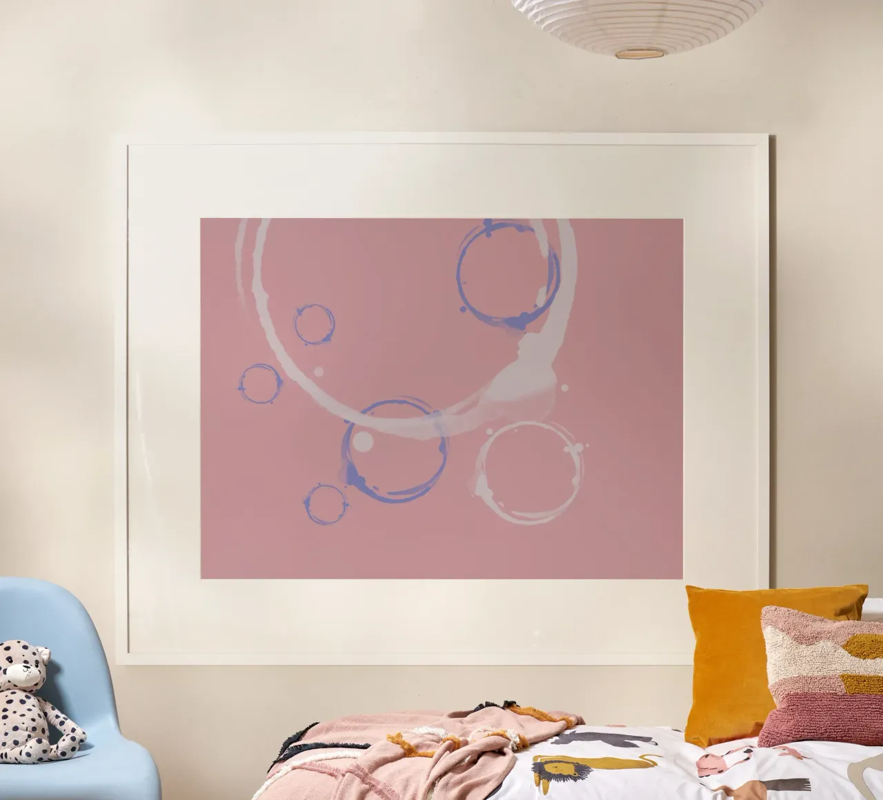 Kaffee mit Schuss poster with aluminum frame by kludge