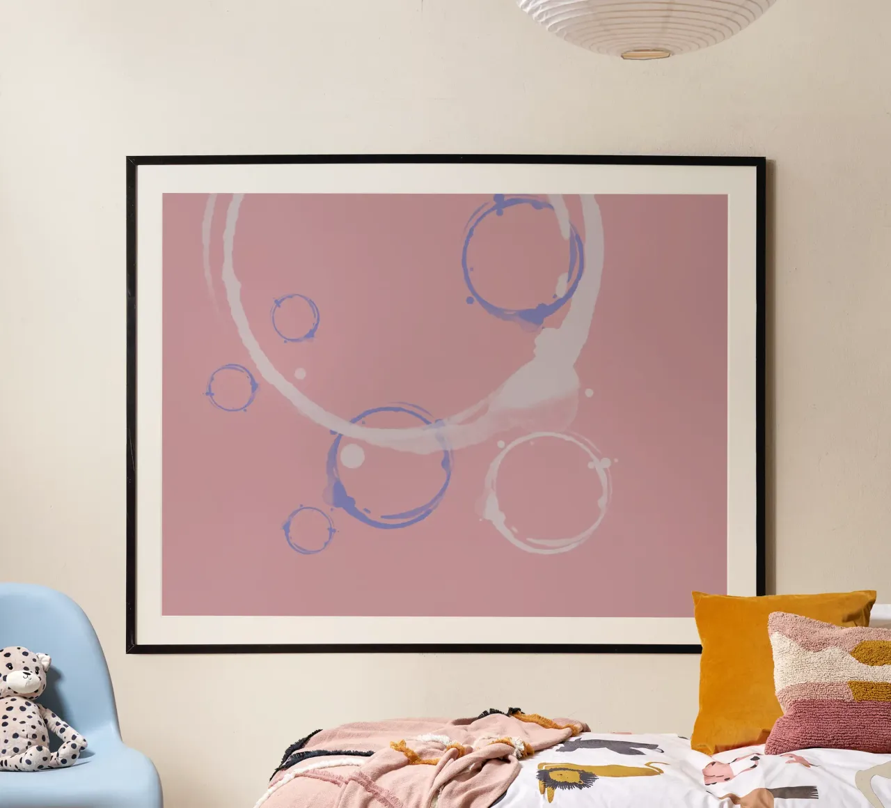 Kaffee mit Schuss poster with aluminum frame by kludge