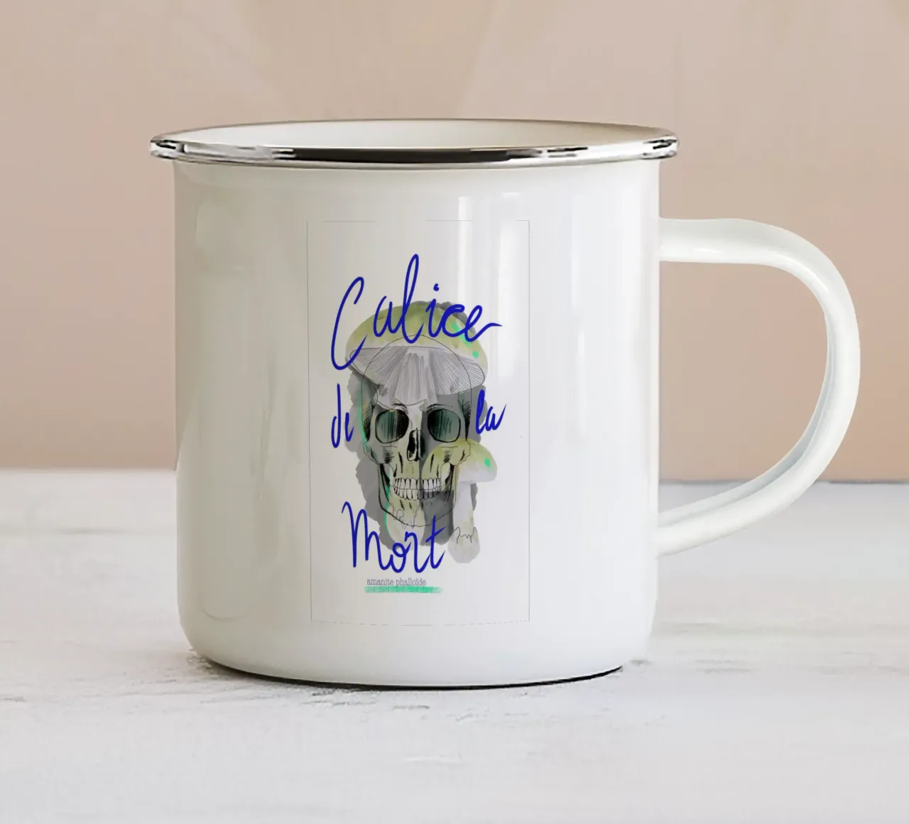 Calice de la mort tazza in smalto da Klo~