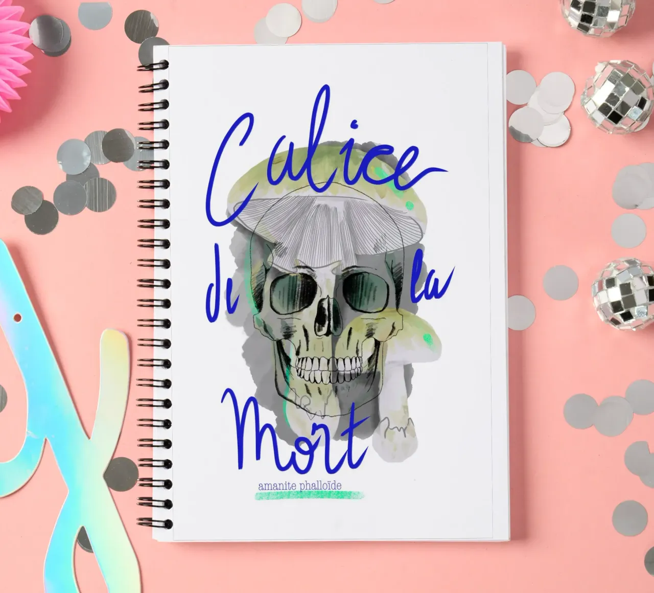 Calice de la mort spiral notebook by Klo~