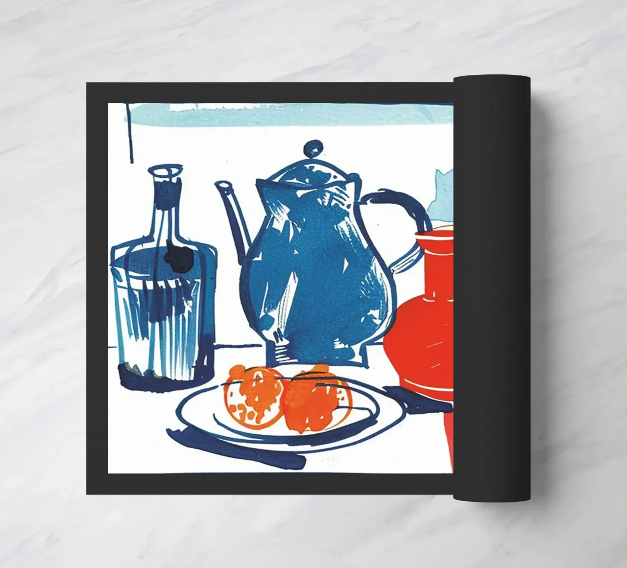 Whimsical Still Life with a Black Cat zerbino da Hey Vincent