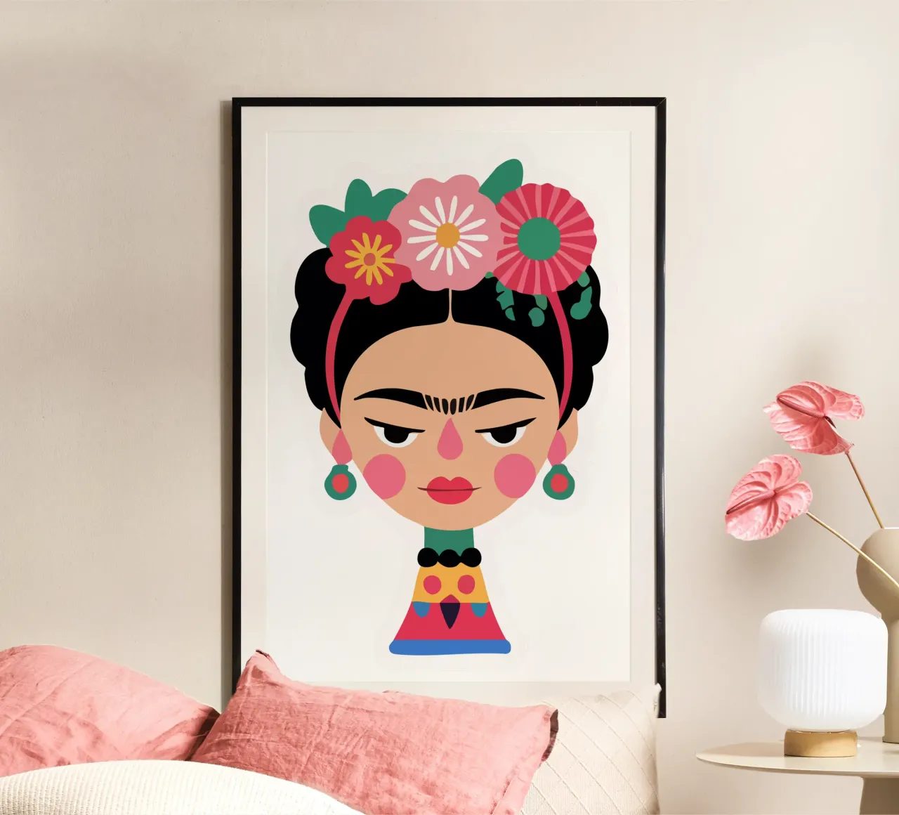 Frida Kahlo Illustration poster da Hey Vincent