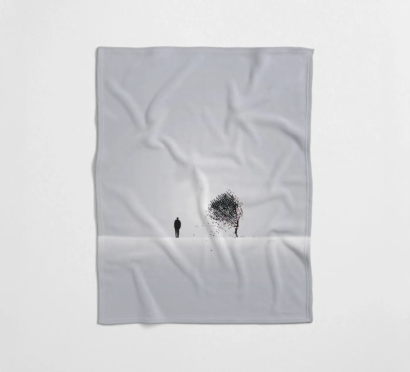 Lonely Tree Fleecedecke von Hey Vincent