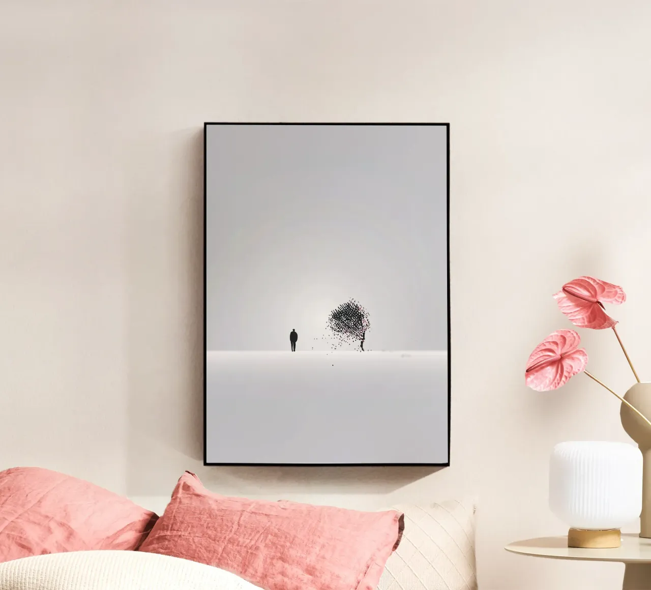 Lonely Tree acryl van Hey Vincent