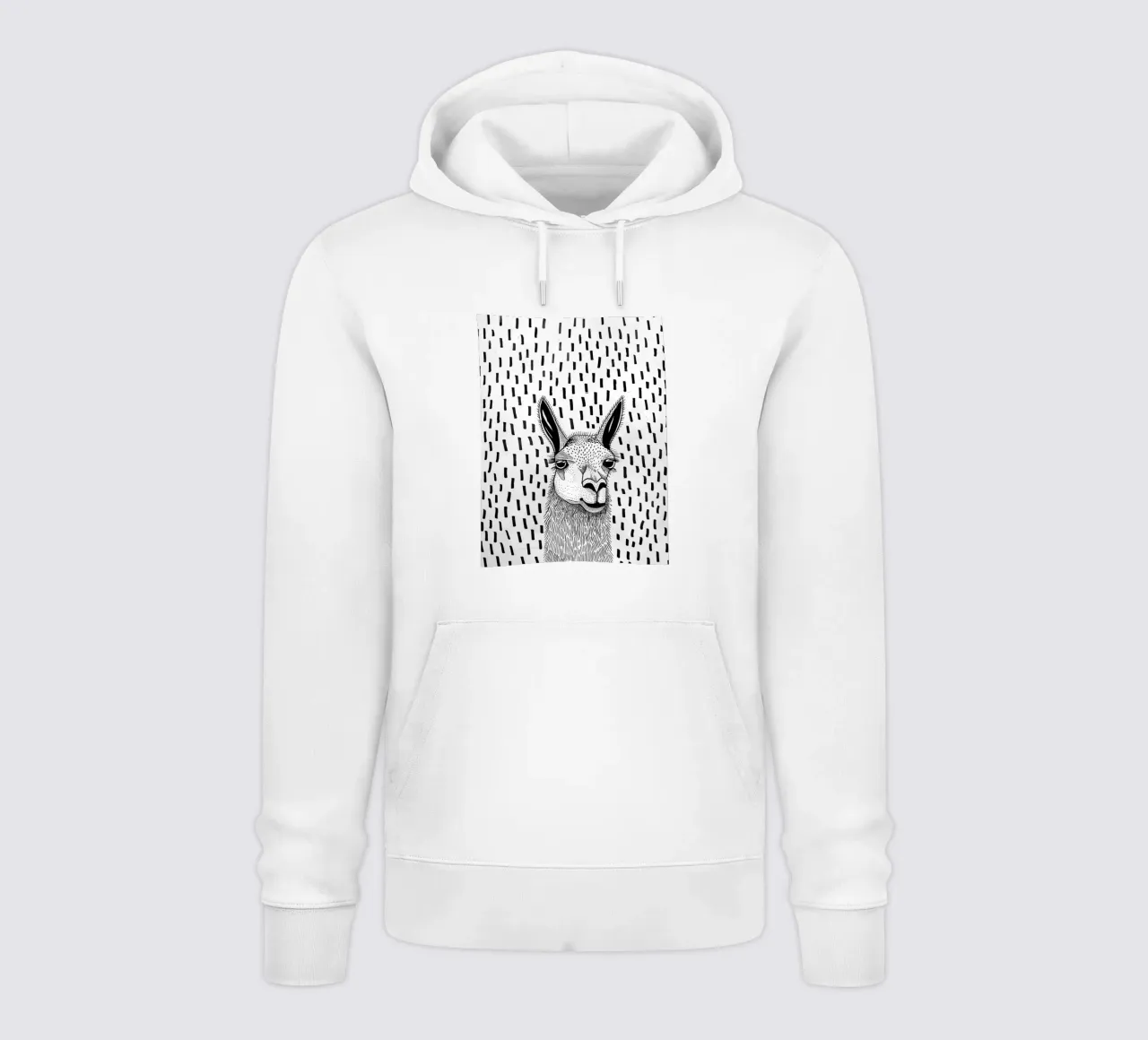 Sketch Lama felpa con cappuccio da Hey Vincent