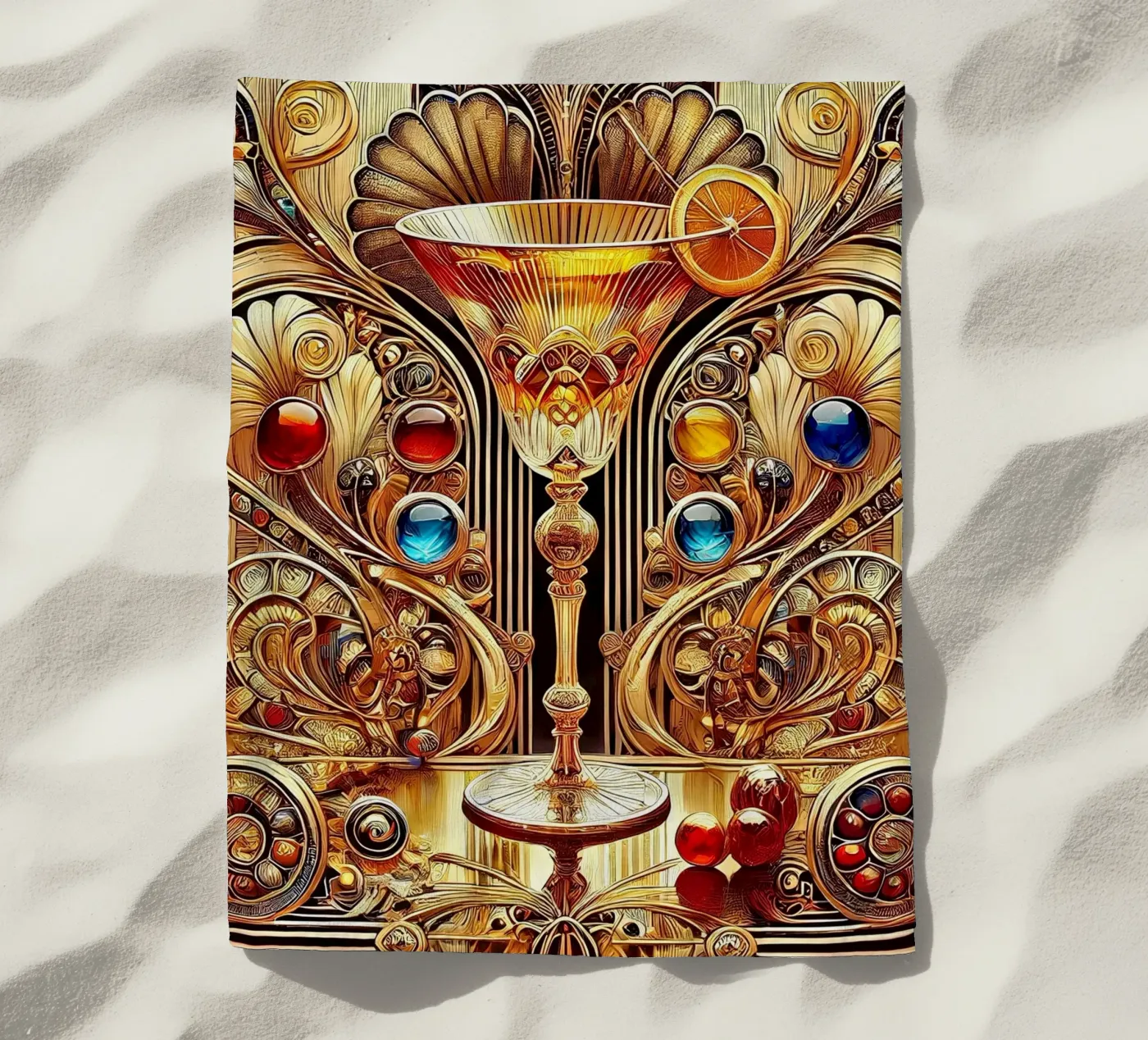 Bicchiere da liquore telo mare da Art-Nouveau-Dsg