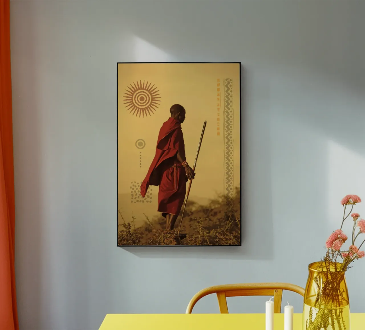 Masai Red Sol plexiglass da ArtColorCreation