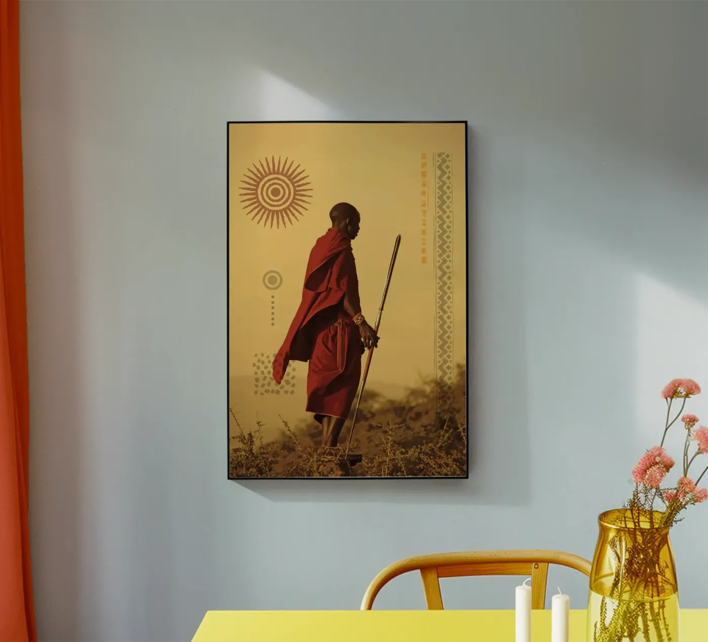 Masai Red Sol plexiglass da ArtColorCreation