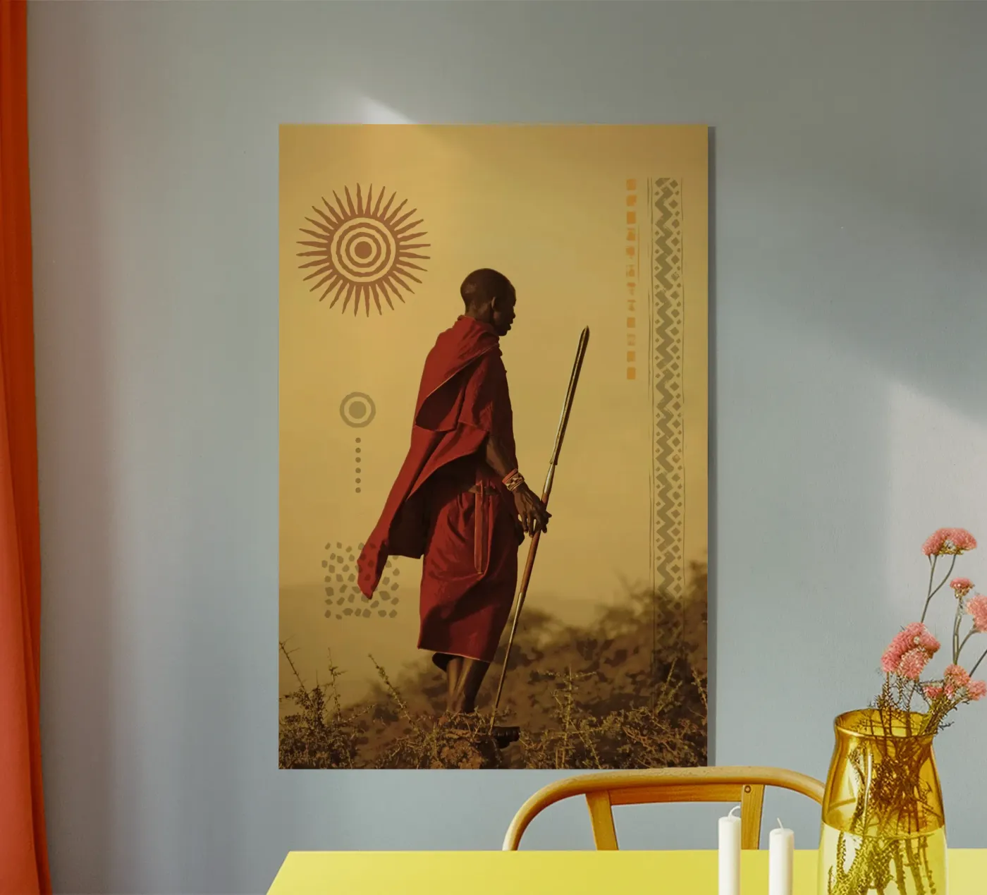 Masai Red Sol plexiglass da ArtColorCreation