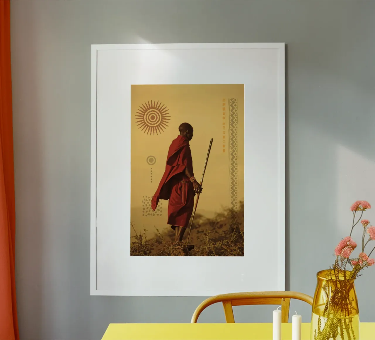 Masai Red Sol carta hahnemühle da ArtColorCreation