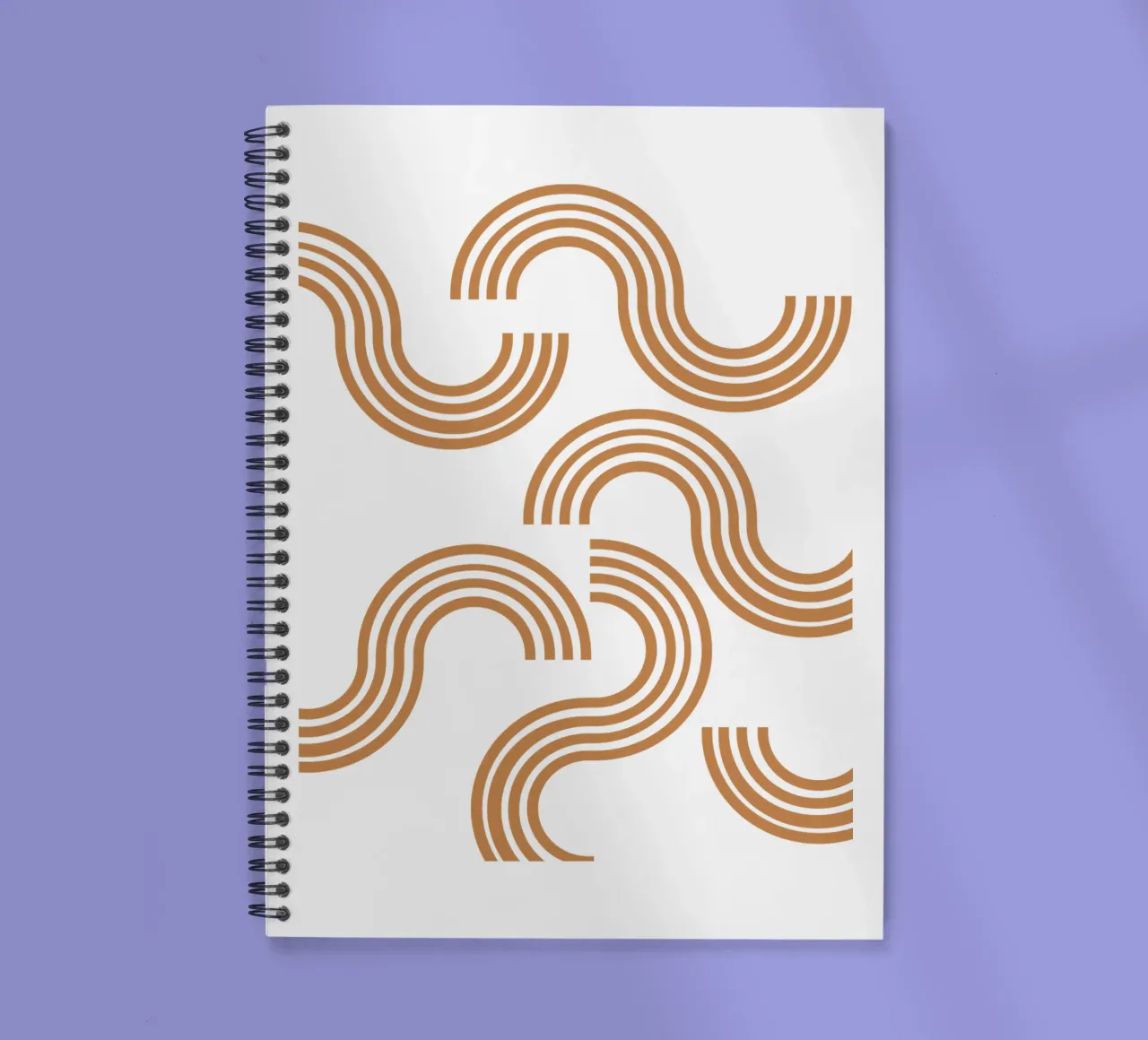 Modern simple minimalist design spiral notebook by YSV MINIMALIST