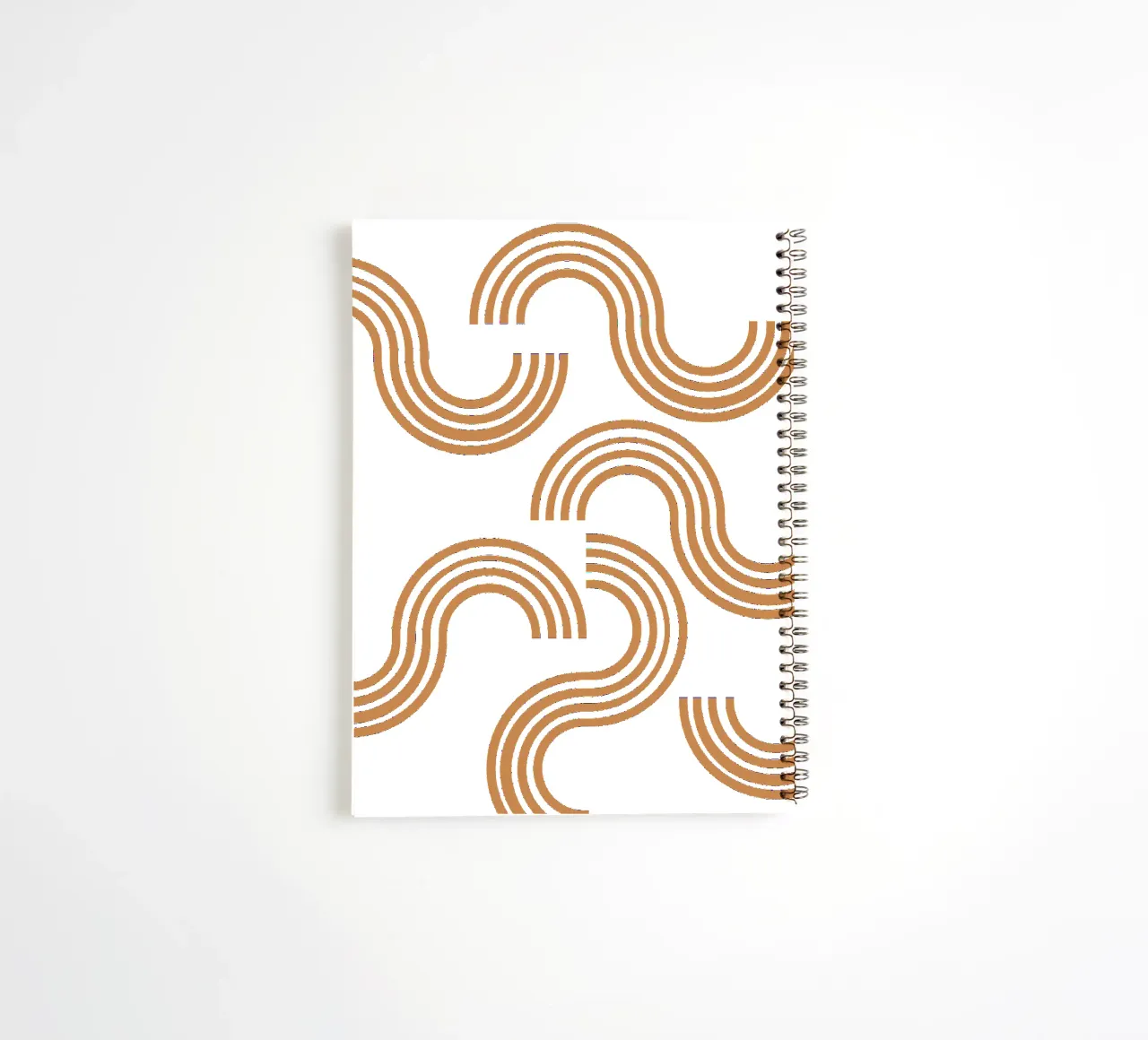 Modern simple minimalist design spiral notebook by YSV MINIMALIST