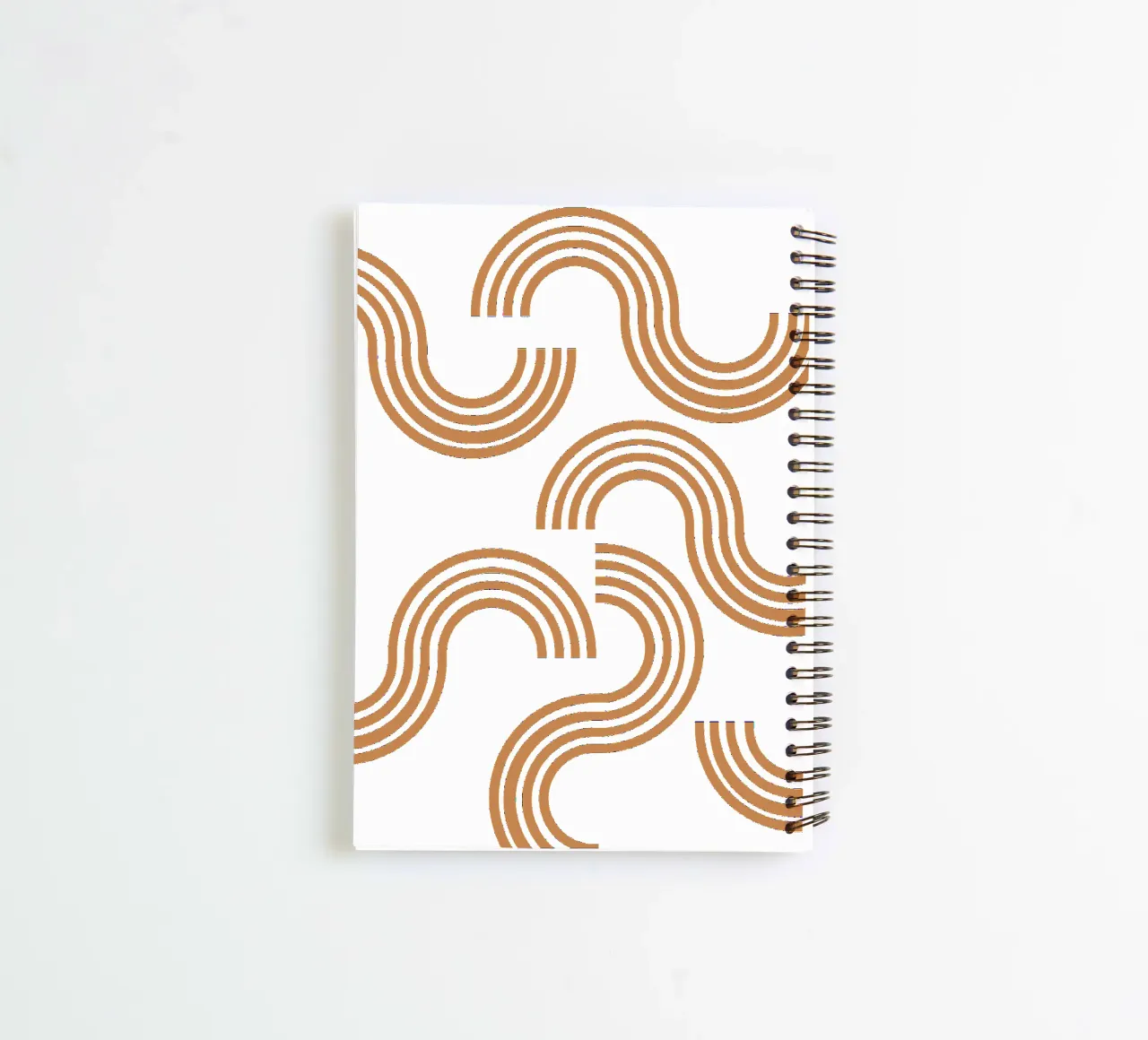 Modern simple minimalist design spiral notebook by YSV MINIMALIST