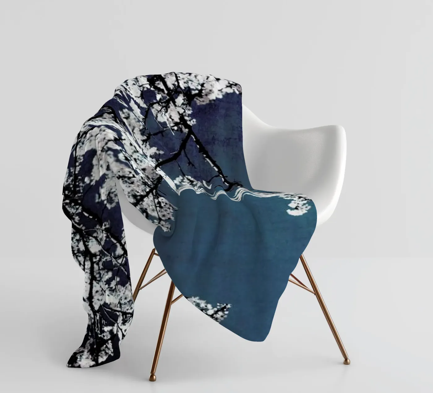 Flowers fleece blanket by Ingrid Beddoes