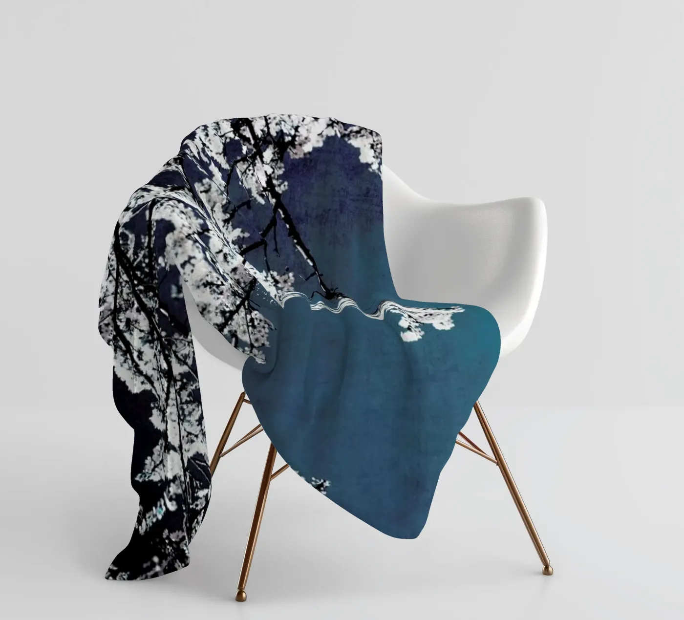 Flowers fleece blanket by Ingrid Beddoes