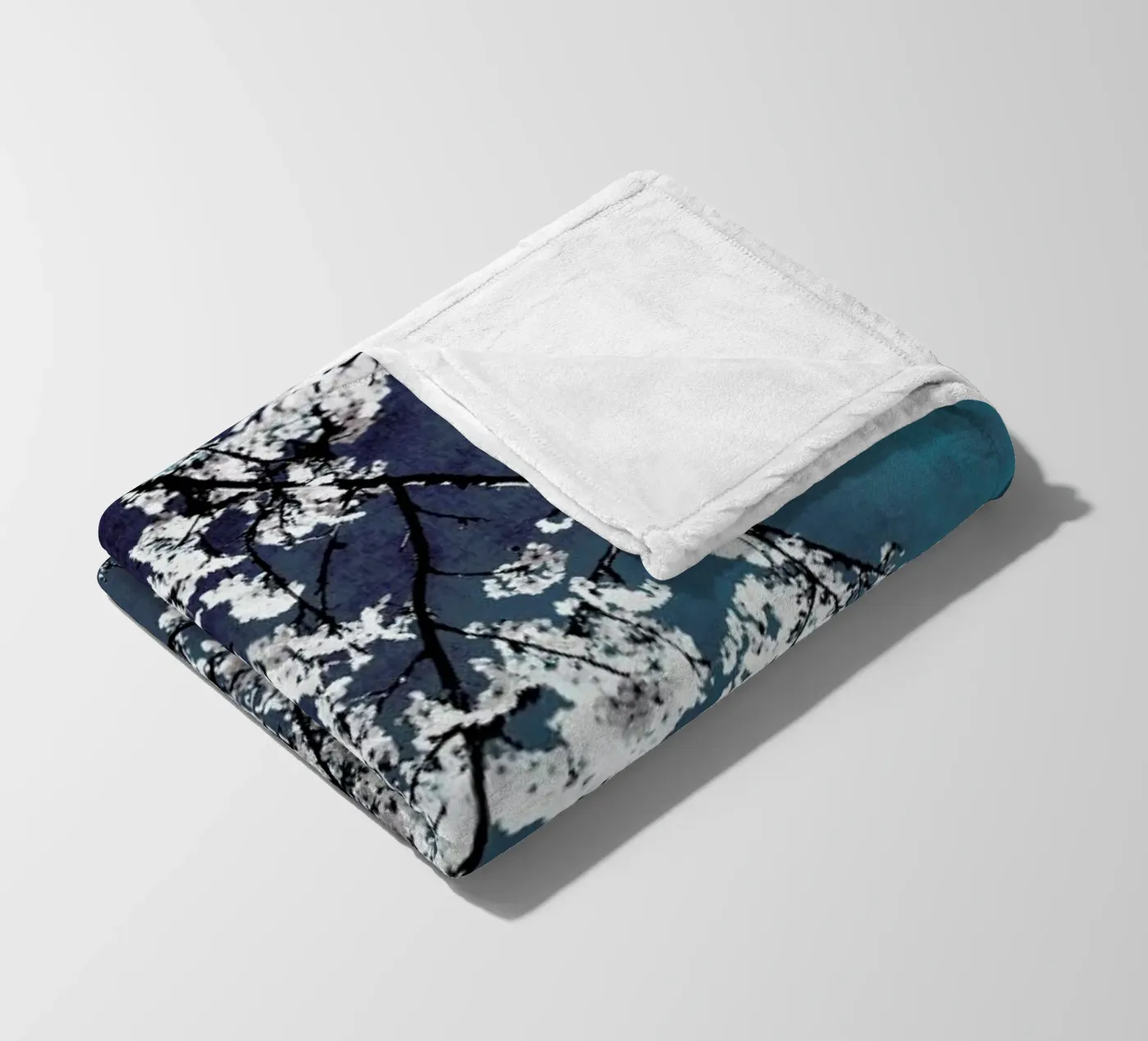 Flowers fleece blanket by Ingrid Beddoes