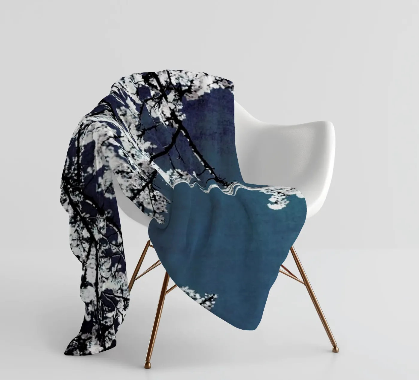 Flowers fleece blanket by Ingrid Beddoes