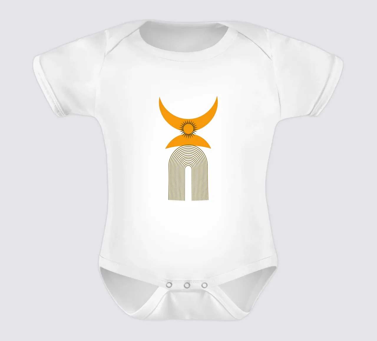 Modern Minimalist Simple Elegant short-sleeve baby romper by YSV MINIMALIST