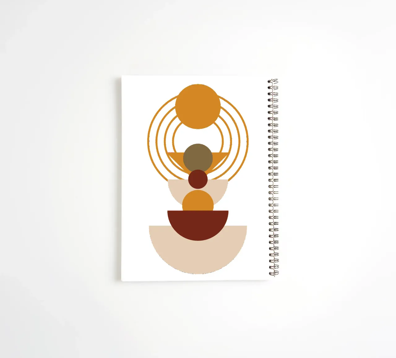 Modern Minimalist Simple Elegant spiral notebook by YSV MINIMALIST