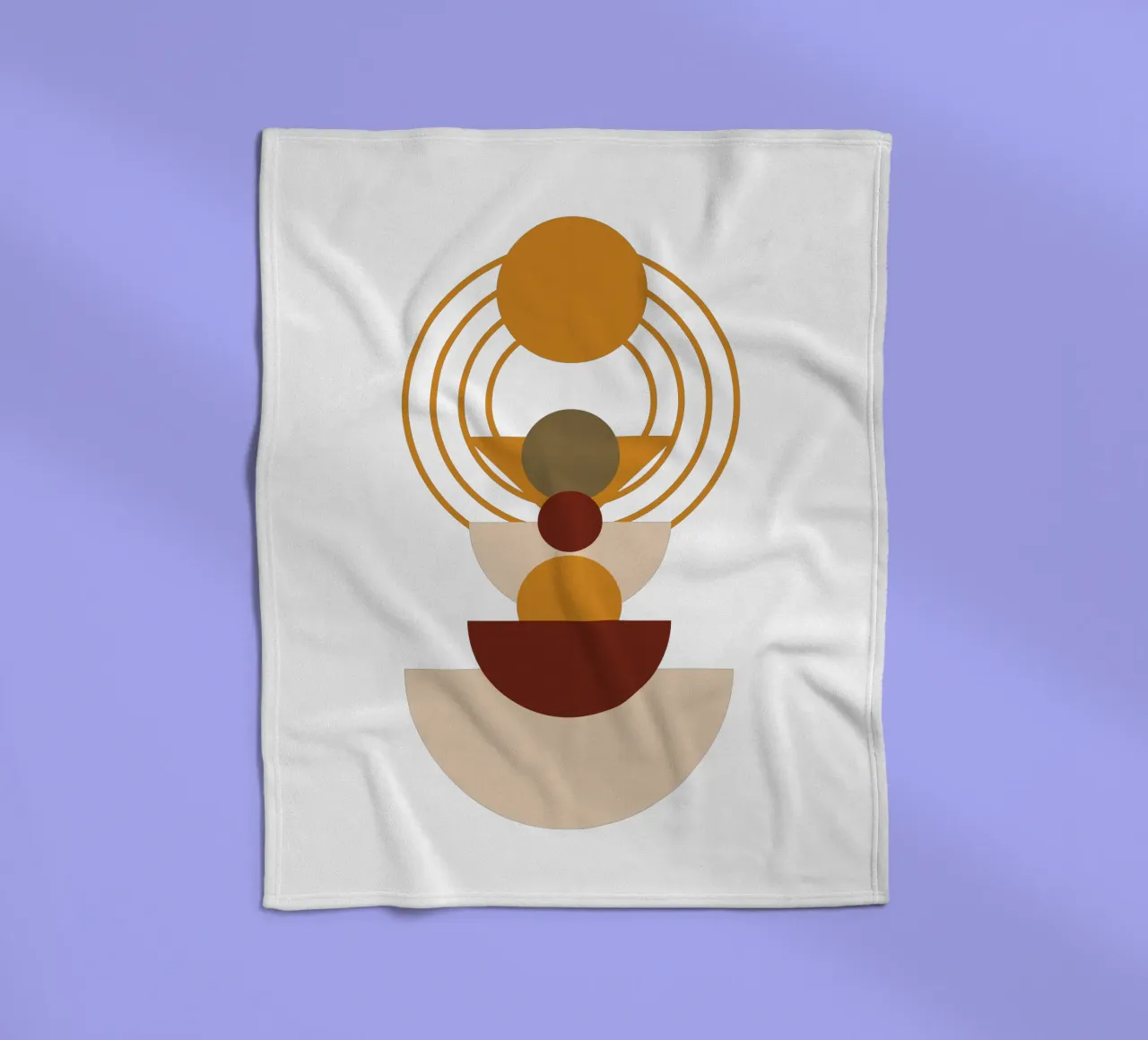 Modern Minimalist Simple Elegant fleece blanket by YSV MINIMALIST
