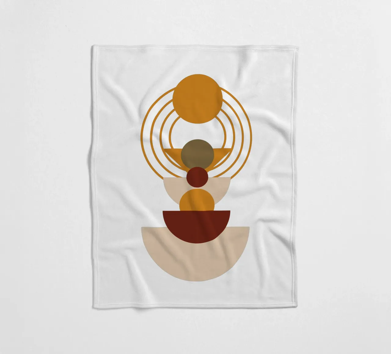 Modern Minimalist Simple Elegant fleece blanket by YSV MINIMALIST