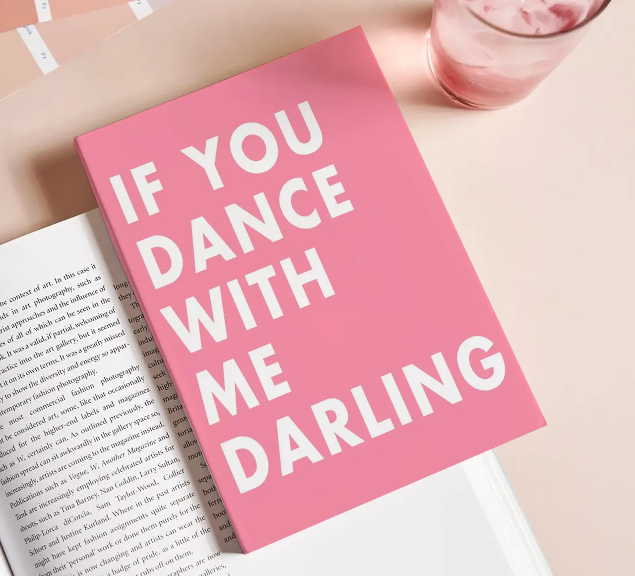 If you dance with me darling notebook by WORD & WONDER