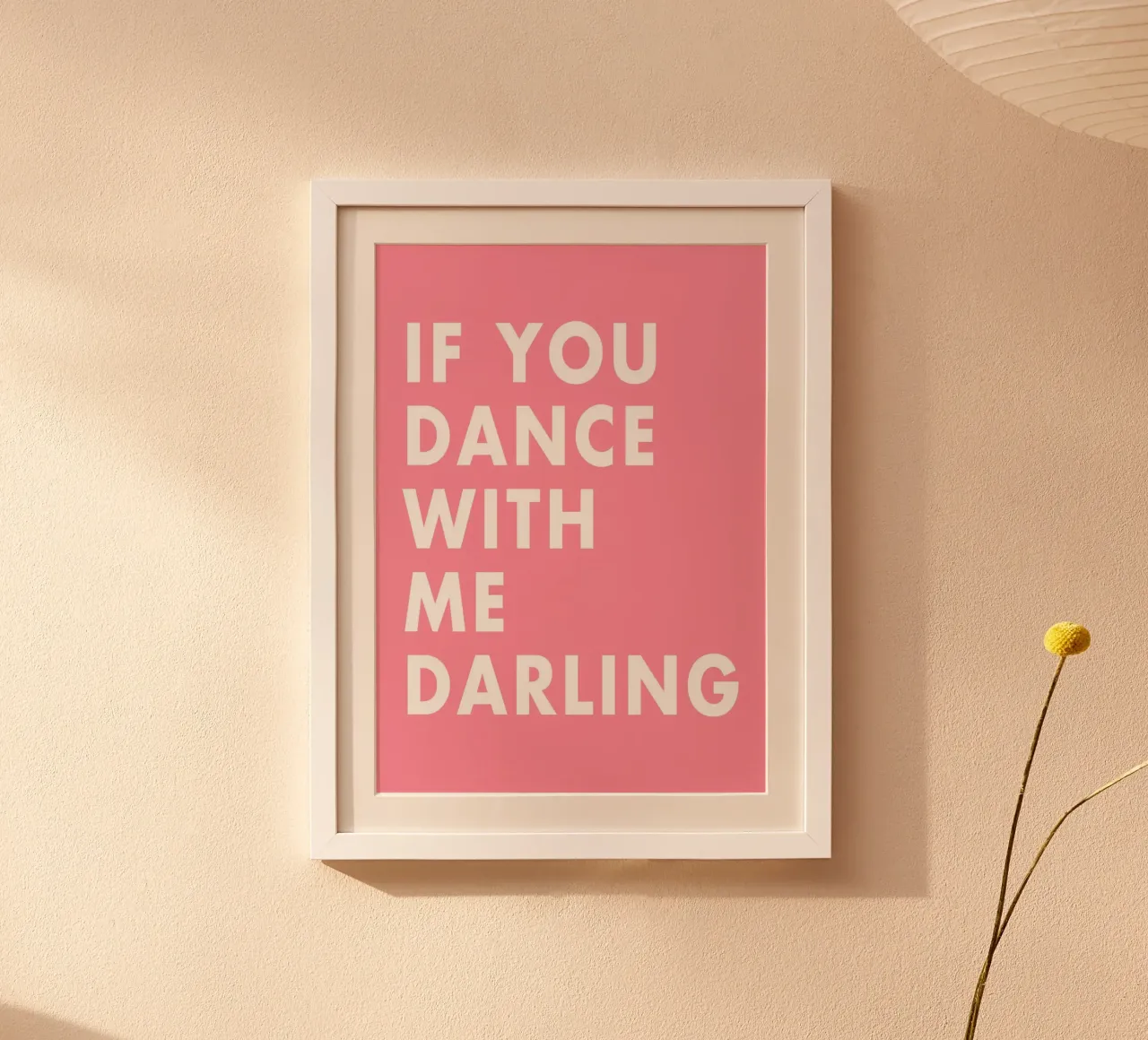 If you dance with me darling carta hahnemühle da WORD & WONDER
