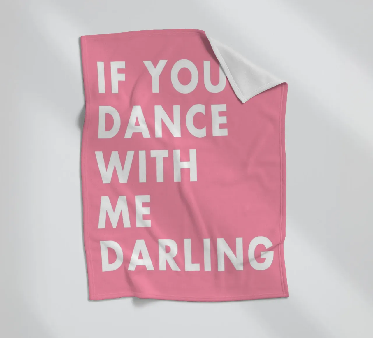 If you dance with me darling coperta in pile da WORD & WONDER