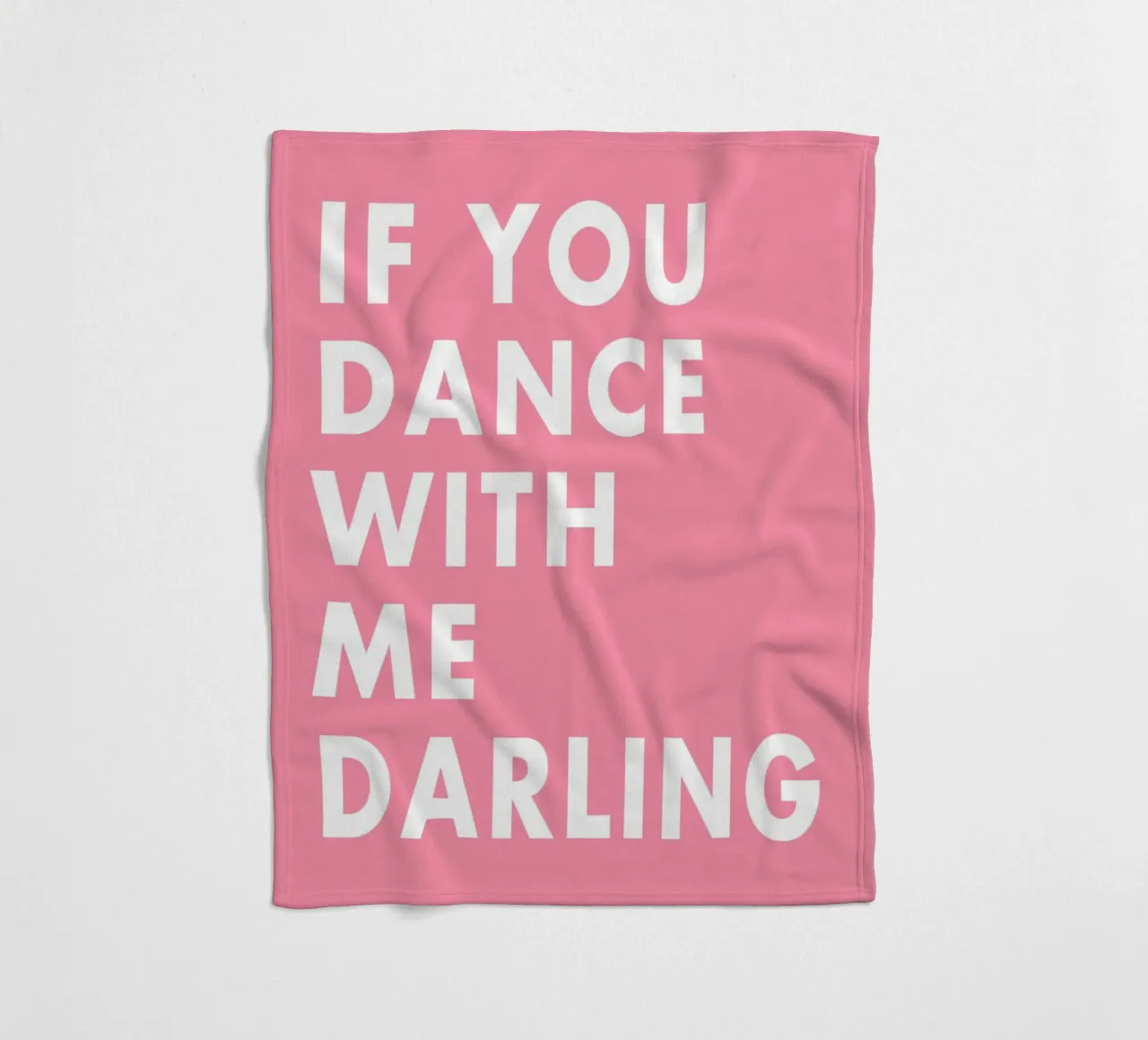 If you dance with me darling coperta in pile da WORD & WONDER