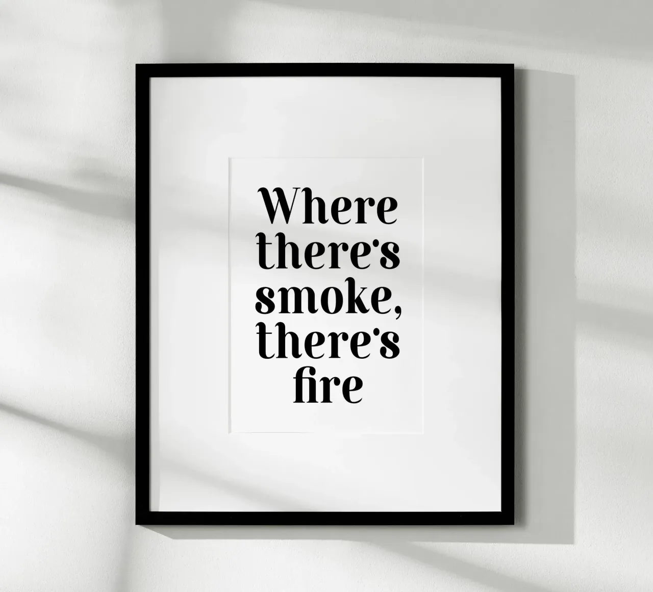 Where There's smoke, there's fire poster da WORD & WONDER