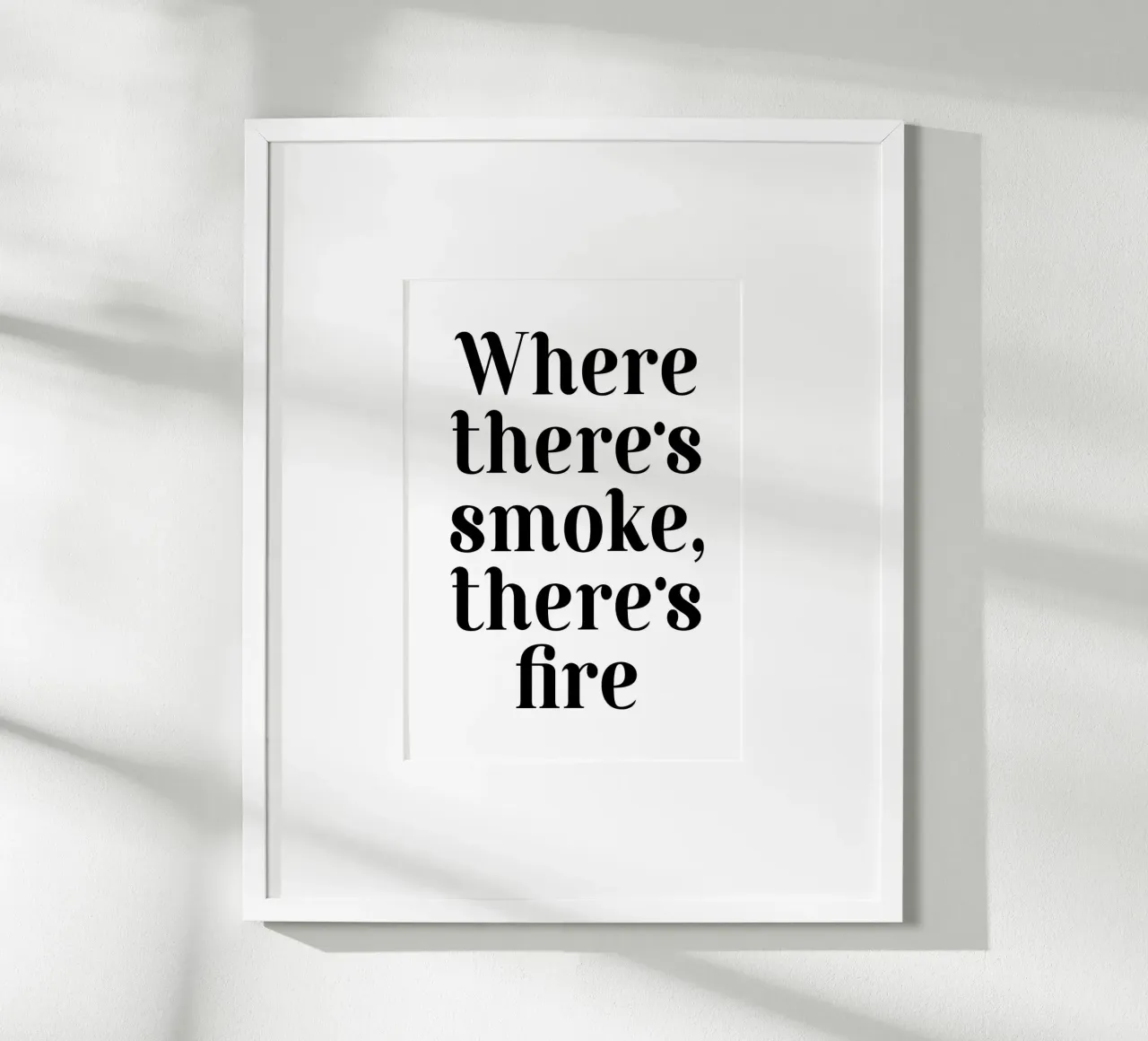 Where There's smoke, there's fire poster da WORD & WONDER